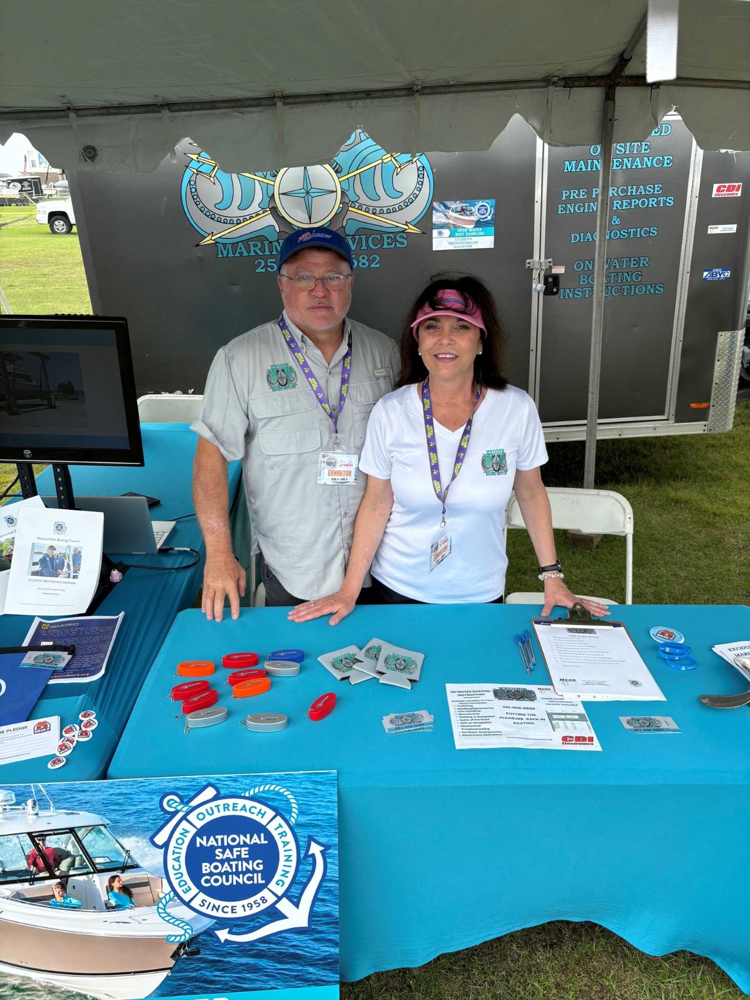 Victor and Sonia Smith at an Exodus Marine Services event